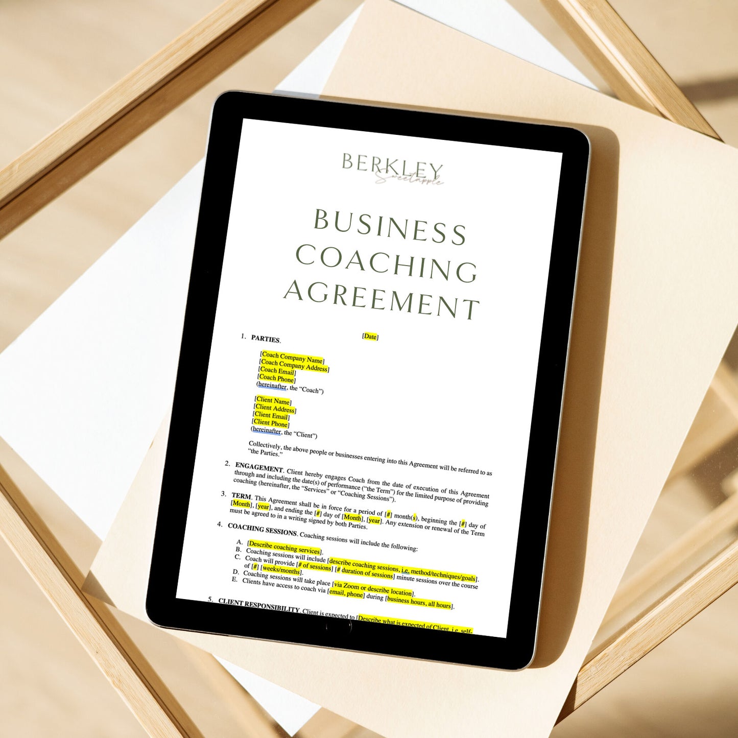 Business Coaching Agreement