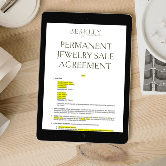 Permanent Jewelry Sale Agreement